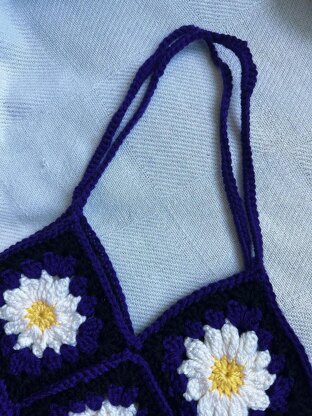 Daisy Granny Square Bag