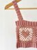 Heart granny square crop top pattern