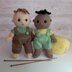 Dungarees set Betsy and Ben dolls