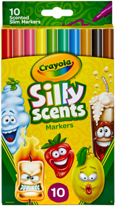 Crayola Silly Scents Fine Line Washable Markers - Assorted Colors 10/Pkg
