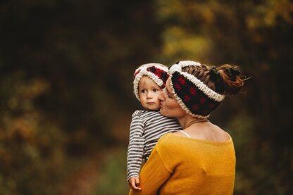 Plaid Bow Ear Warmer