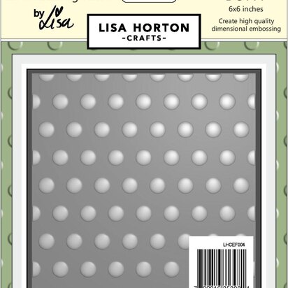 Lisa Horton 3D Embossing Folder - Dotty