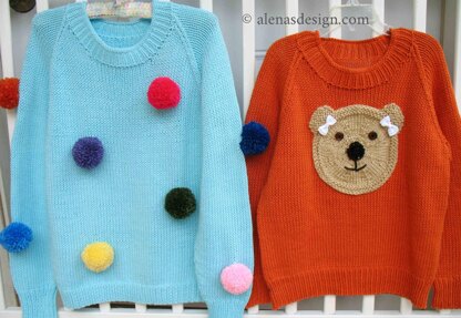 Bear Pom-Pom Pullover