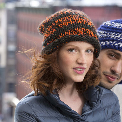 Wythe Slouch Hat in Lion Brand Hometown USA Multi - L32061