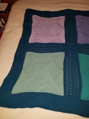 4 Square Textured Blanket