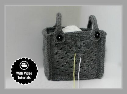 Loom Knitting Patterns Yarn Holder Bag Purse by Loomahat