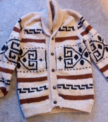 Dude cardigan for my son