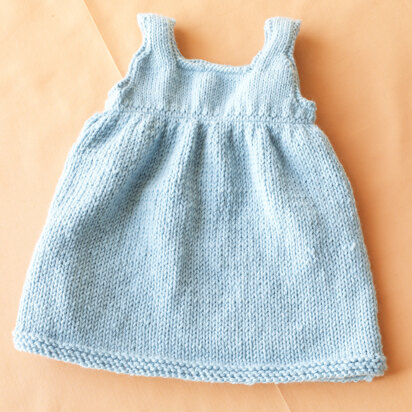 Baby Sweater Dress in Lion Brand Superwash Merino Cashmere - L0052AD