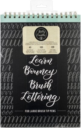 American Crafts Kelly Creates Large Brush Workbook 8.5"X12.3" 148/Pkg - Bouncy