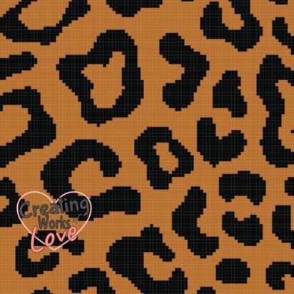Cheetah Print C2C Stitch Graphgan