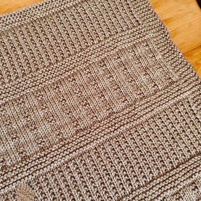 Stripe and Easy Blanket - knitting pattern