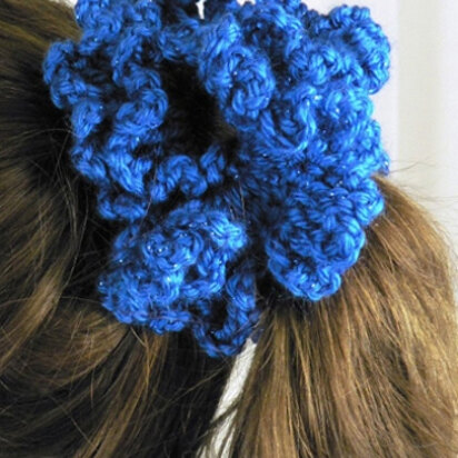 Party Hair Scrunchie in Caron Simply Soft Party - Downloadable PDF