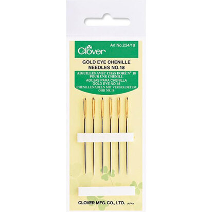 Clover Gold Chenille Needles Size 18 