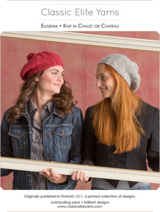 Eugenia Hats in Classic Elite Yarns Chateau and MountainTop Chalet - Downloadable PDF
