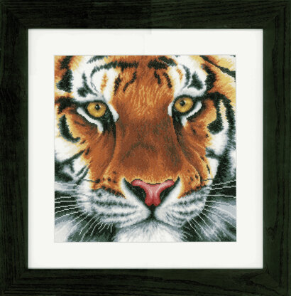 Lanarte Tiger Counted Cross Stitch Kit - 35 x 34 cm