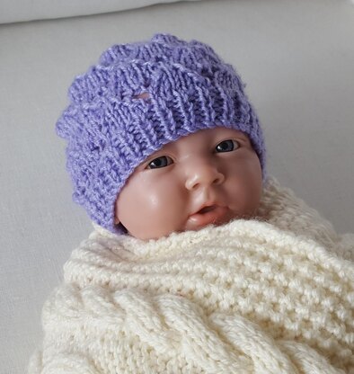 Carly - prem baby lace hat