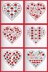 Riverdrift House Poppy Hearts Cross Stitch Kit - 147mm