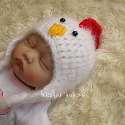 Crochet Chicken Hat