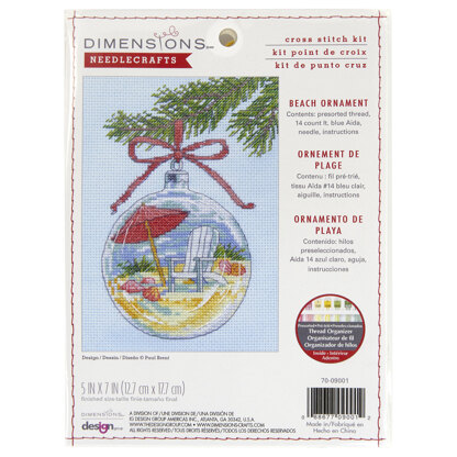 Dimensions Beach Ornament Cross Stitch Kit