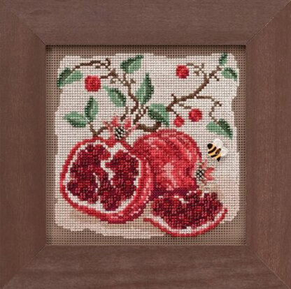 Mill Hill Autumn BB - Pomegranates - 5.25inx5.25in