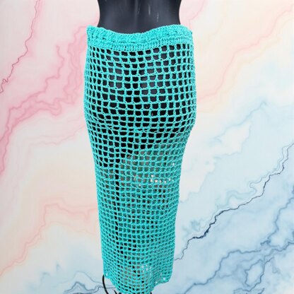 Sunny Beach Crochet Skirt