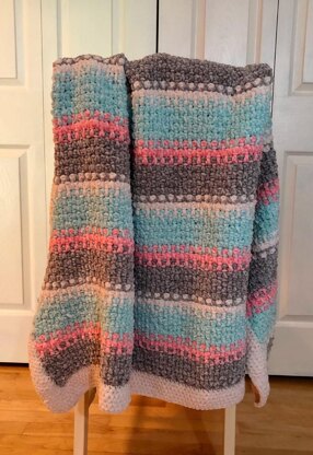 Soft and Sweet Textured Velvet Crochet Blanket