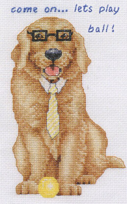 DMC Golden Retriever Dog Cross Stitch Kit