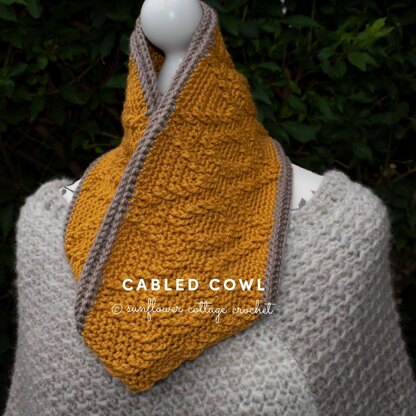 Cabled Cowl