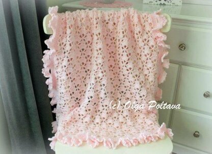 Lace Cupcakes Baby Blanket