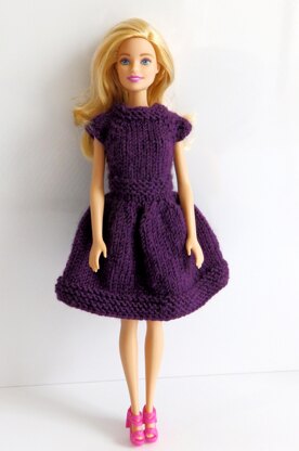 Purple Rain Barbie Dress