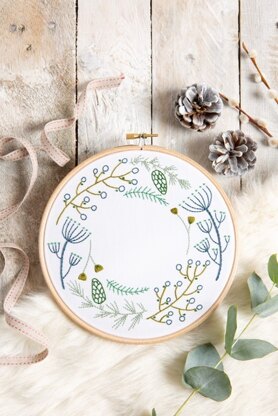 Hawthorn Handmade Wintertide Printed Embroidery Kit