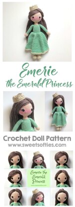 Emerie the Emerald Princess 12" Amigurumi Doll