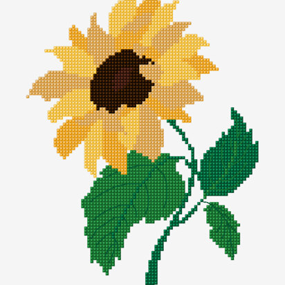 Sunflower in DMC - PAT0883 - Downloadable PDF