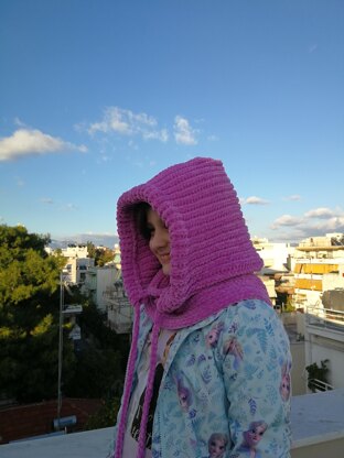 Crochet hood "Fluffy"