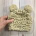 Double Pom Pom Baby Beanie