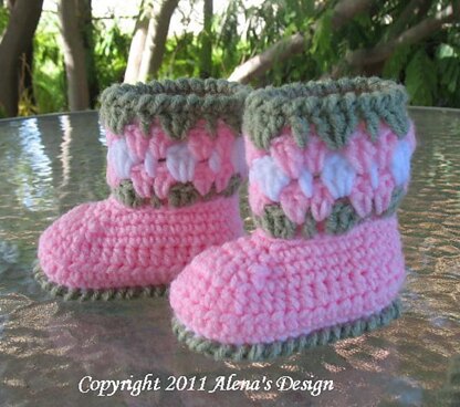 Crochet Blossom Baby Set