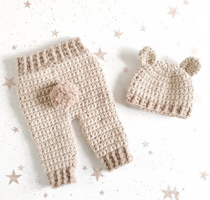 Harry & Harriet Little Bear Hat and Pants Set