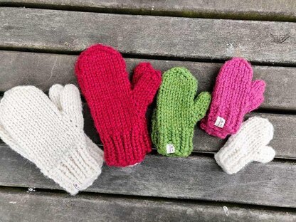 Bulky Mittens Family Set