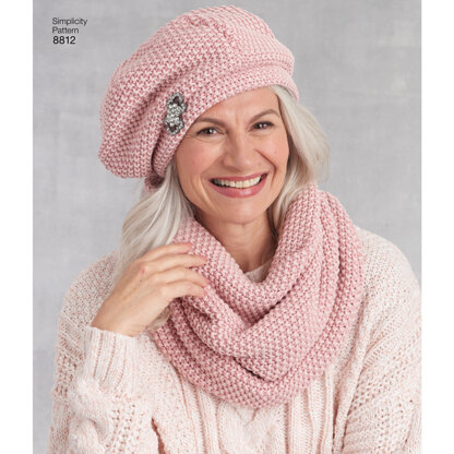 Simplicity 8812 Misses Cold Weather Accessories - Paper Pattern, Size A (ALL SIZES)