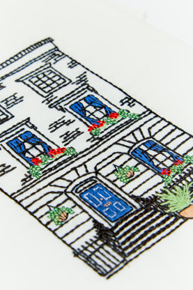 DMC London Townhouse Embroidery Pattern - PAT1383 - Downloadable PDF