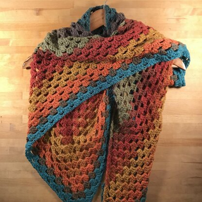 Mandala Granny Shawl Scarf