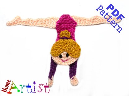 Gymnastic 8 Crochet Applique Pattern