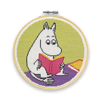 The Crafty Kit Company Ltd Moomintroll Reading Cross Stitch Kit - 18cm