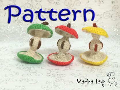 Apple - Circle of life, crocheted pattern