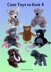 Cute Toys to Knit 4 - Husky dog, bear, rat, owl, woolly mammoth, lamb, cat, mouse