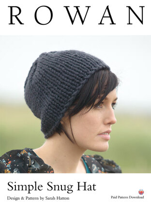 Simple Snug Hat in Rowan Big Wool - D130 - Downloadable PDF