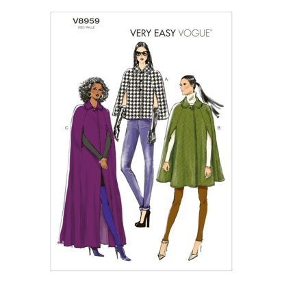 Vogue Misses' Cape V8959 - Sewing Pattern