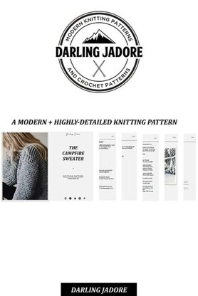 The Campfire Jumper Knitting pattern by Darling Jadore