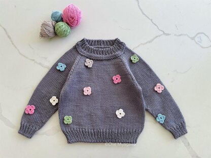 Floral Cable Cardigan in Sirdar Country Classic Worsted - 10166 -  Downloadable PDF