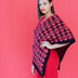 Poppin' Houndstooth Poncho - Free Knitting Pattern For Women in Paintbox Yarns Simply Aran